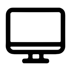Poster - Simple Line Drawing Monitor Display Screen Gadget Device Icon