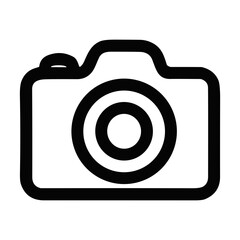 Poster - Simple Outline Camera Minimalist Line Icon Device Symbol Graphic