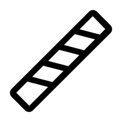 Poster - Handdrawn Simple Stick with Diagonal Lines Shape Graphic Element