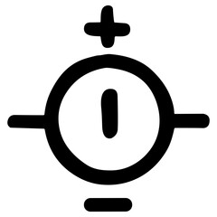 Poster - Simple Line Circuit Current Source Symbol Electrical Schematic Icon