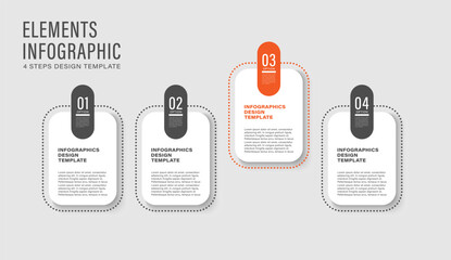 Poster - Modern infographic template. Marketing and finance infographics layout for presentation slides