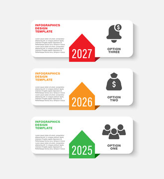 Three steps or timeline vertical infographic template. Business and marketing infographic layout with icons and text