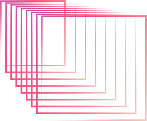 Poster - Square color blend line gradient technology concept, logo, template, frame