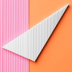 Poster - A colorful geometric composition with textured elements and striking contrasts