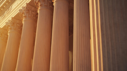 Poster - Architectural Columns: A timeless display of strength and elegant design.