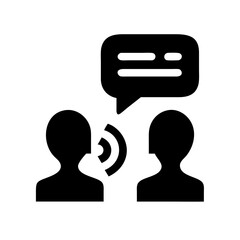 Poster - Communication skills training conversation dialogue speech bubble people talking discussion vector 
