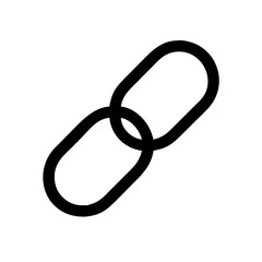 Poster - Explore the simple chain link icon for connection, symbol, and web design projects with this graphic element