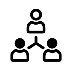 Poster - Teamwork collaboration concept icon for business and social networking connecting people and communication design