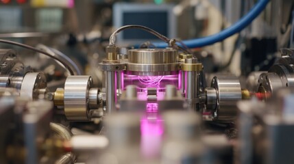 Aufkleber - Sophisticated equipment utilizes advanced sensors and digital readouts. Meticulously measuring tape tension within a controlled environment. Emphasizing the importance of accuracy in material science