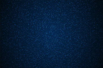 Poster - Digital technology background. Digital data square blue pattern pixel background