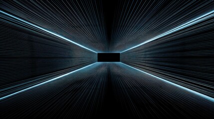 Poster - Abstract tunnel light pattern