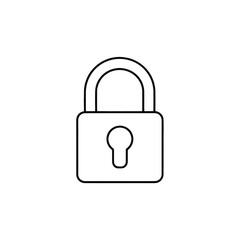 Poster - Secure your digital world with this sleek, modern padlock icon representing safety, protection, and privacy for all your needs.