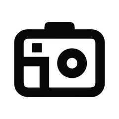 Poster - Camera Icon Simple, Minimalist Photography Symbol