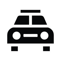 Poster - Simple black and white vehicle icon