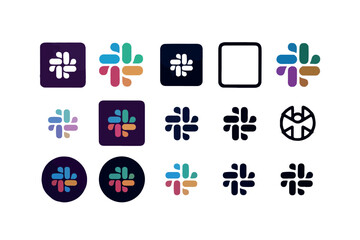 Poster - Abstract geometric shapes with vibrant color palette