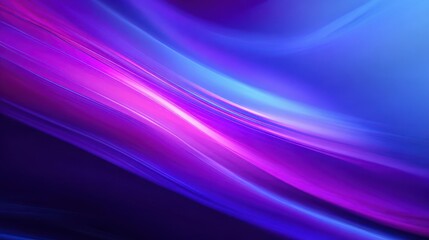 Aufkleber - Abstract gradient waves flow with electric light, blending shades of indigo, violet, magenta, and cerulean, creating a modern, dynamic background for design purposes