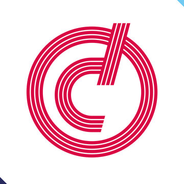 Parallel line monogram initial logo, combination of letter O and C. Idea and inspiration for branding, company and corporation name abbreviation. personal and commercial purpose.