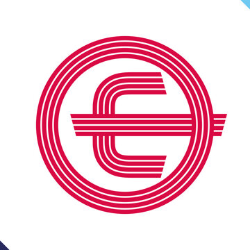 Parallel line monogram initial logo, combination of letter O and E. Idea and inspiration for branding, company and corporation name abbreviation. personal and commercial purpose.