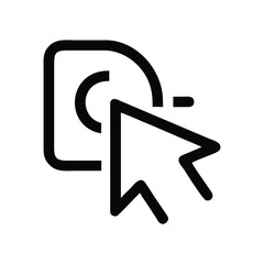 Poster - Click icon, action icon, selection symbol