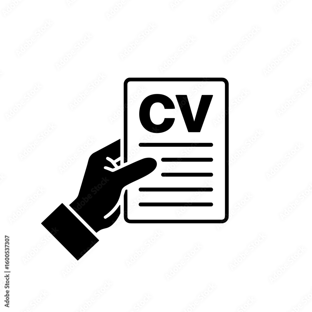 Handing Over CV in an Office Setting, Professional Environment Stock ...