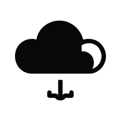 Poster - Powerful Cloud with Strong Download Capability Representation Icon