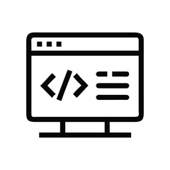 Poster - Minimalist code on computer screen graphic