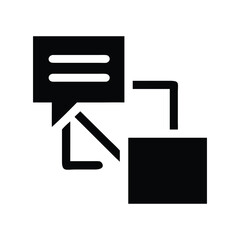 Poster - Interconnected communication: A stylized connection of ideas