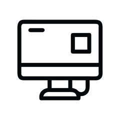 Poster - Modern Monitor Display Icon for Technology