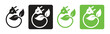 © Oman - Renewable energy power plug icon set. Renewable, eco-friendly power plug concept with leaves. Vector illustration.