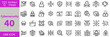 © MdShfiquil - Cybersecurity and Data Protection Icon Set – Editable Vector Illustrations for Network Security, Firewall, Ethical Hacking, Privacy, Virus Protection, and Cybercrime Prevention
