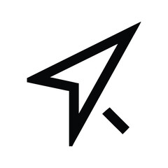 Poster - Abstract Navigation Icon Symbolizing Direction and Guidance
