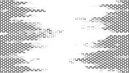 Poster - Black and white abstract geometric pattern with halftone effect for modern background and jersey design. Fully editable vector element. Vector Format Illustration 