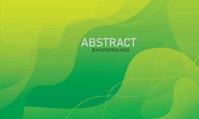 Wall Mural - Abstract green and yellow color background. Dynamic shapes composition. Eps10 vector