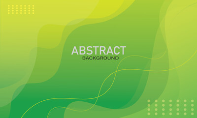 Wall Mural - Abstract green and yellow color background. Dynamic shapes composition. Eps10 vector