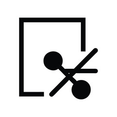 Poster - Black and White Stop Sharing Icon Symbol