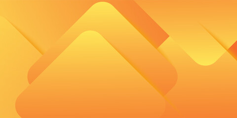 Poster - Abstract orange and yellow geometric background. Dynamic shapes composition. Cool background design for posters. Vector Eps 10