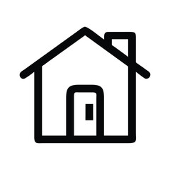 Poster - Minimalist house icon on white background
