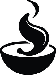 Wall Mural - flame in bowl icon
