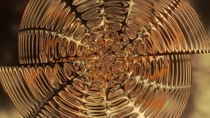 Wall Mural - abstract background 3d animation shiny glass and metal reflective objects movement rotation play of 