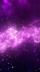 Poster - Vivid purple light particles in soft flowing motion, evoking magic, energy, or a dreamy digital nebula