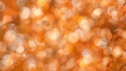 Poster - Warm orange and white blurred lights