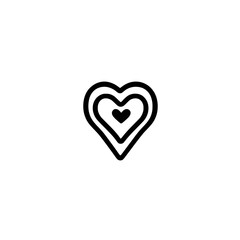 Poster - Vector Map Marker with Heart Shape Design Representing Affection and Travel Location Concept