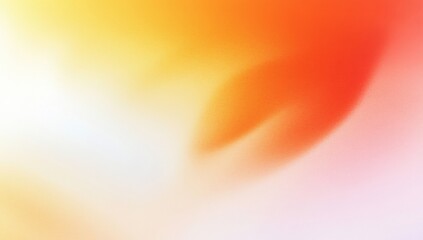 Poster - A smooth gradient blends warm orange, yellow, and soft pink hues, creating a gentle and abstract background with a glowing effect.