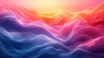 Poster - Abstract gradient background. Abstract blurred gradient background colours with dynamic effect. Soft motion blur. Colorful fluid shapes. Vivid gradient texture. Smooth abstract waves. Copy space.