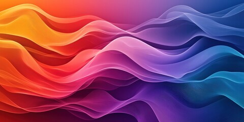 Poster - Abstract gradient background. Abstract blurred gradient background colours with dynamic effect. Soft motion blur. Colorful fluid shapes. Vivid gradient texture. Smooth abstract waves. Copy space.