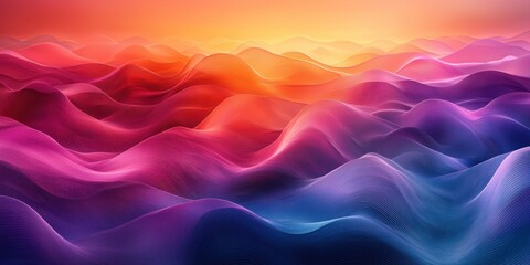 Poster - Abstract gradient background. Abstract blurred gradient background colours with dynamic effect. Soft motion blur. Colorful fluid shapes. Vivid gradient texture. Smooth abstract waves. Copy space.