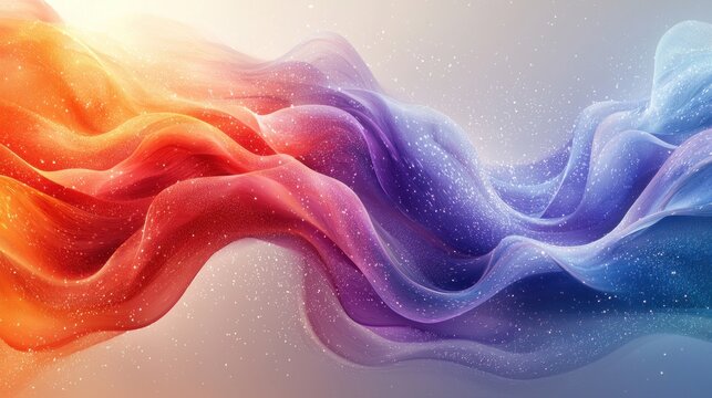 Abstract gradient background. Abstract blurred gradient background colours with dynamic effect. Soft motion blur. Colorful fluid shapes. Vivid gradient texture. Smooth abstract waves. Copy space.