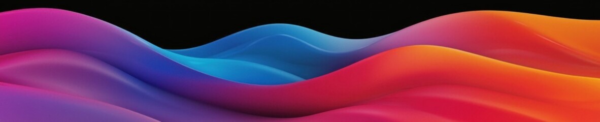 Poster - Abstract gradient background. Abstract blurred gradient background colours with dynamic effect. Soft motion blur. Colorful fluid shapes. Vivid gradient texture. Smooth abstract waves. Copy space.