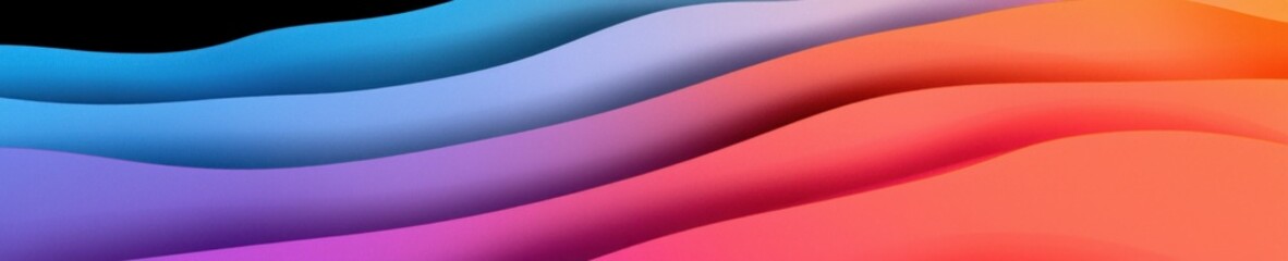 Poster - Abstract gradient background. Abstract blurred gradient background colours with dynamic effect. Soft motion blur. Colorful fluid shapes. Vivid gradient texture. Smooth abstract waves. Copy space.