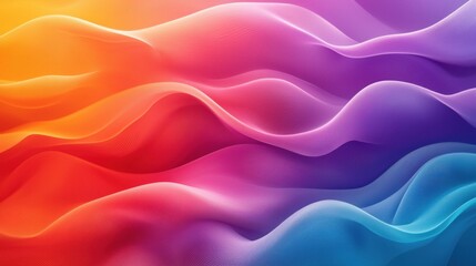 Poster - Abstract gradient background. Abstract blurred gradient background colours with dynamic effect. Soft motion blur. Colorful fluid shapes. Vivid gradient texture. Smooth abstract waves. Copy space.